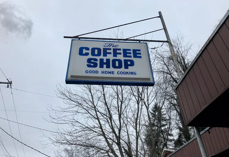 Coffee shop A coffee shop sign