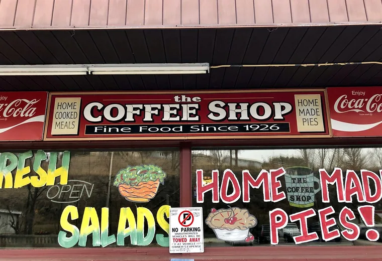 Coffee shop A coffee shop storefront